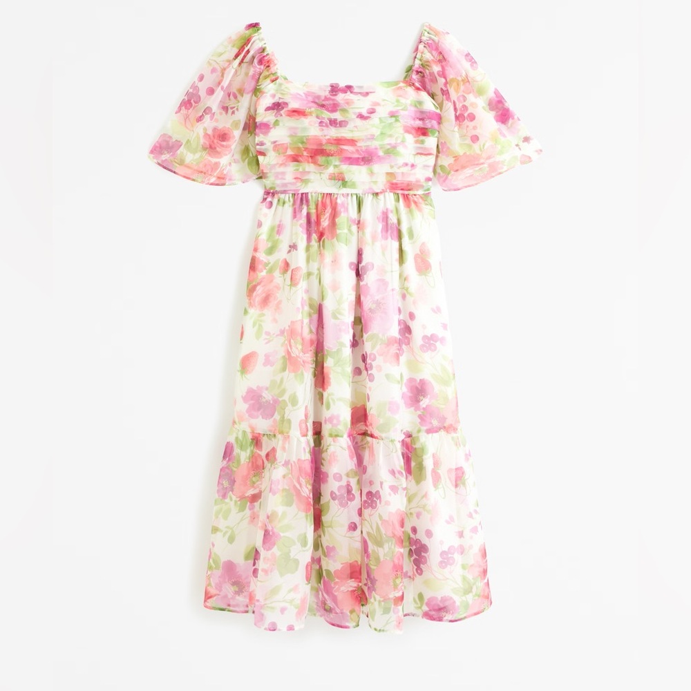 The A&F Emerson Angel Sleeve Midi Dress